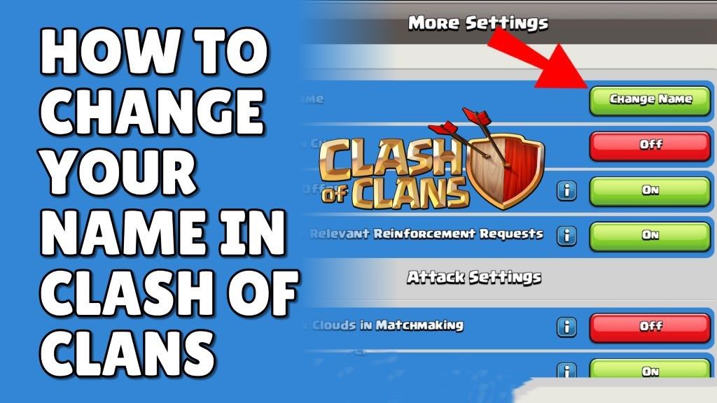 How do you change your name in Clash of Clans for free